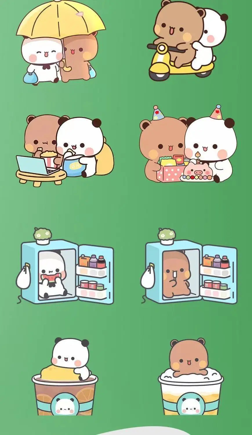 Cute Bubu Dudu Fridge Magnets Kawaii Panda Yier Refrigerator Magnets Sticker Home Decor Sticker Creative Anime Home Accessories