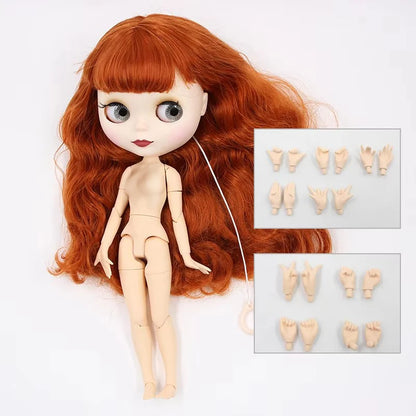 ICY DBS Blyth Doll 1/6 BJD Joint Body White Skin Tan Skin Dark Skin Matte Face Nude Doll 30cm Anime Toy Girls Gift