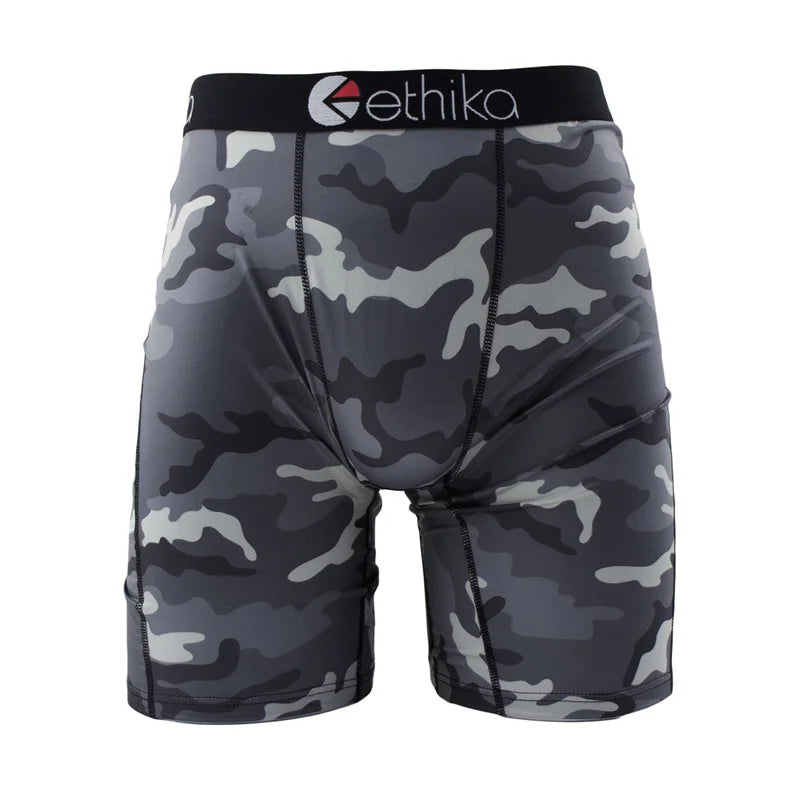 ETHIKA Men Underwear Boxers 1Pcs Breathable Mesh Crotch Man Swimming Underpants Plus Size L-3XL Mens Panties Men's Boxers Briefs