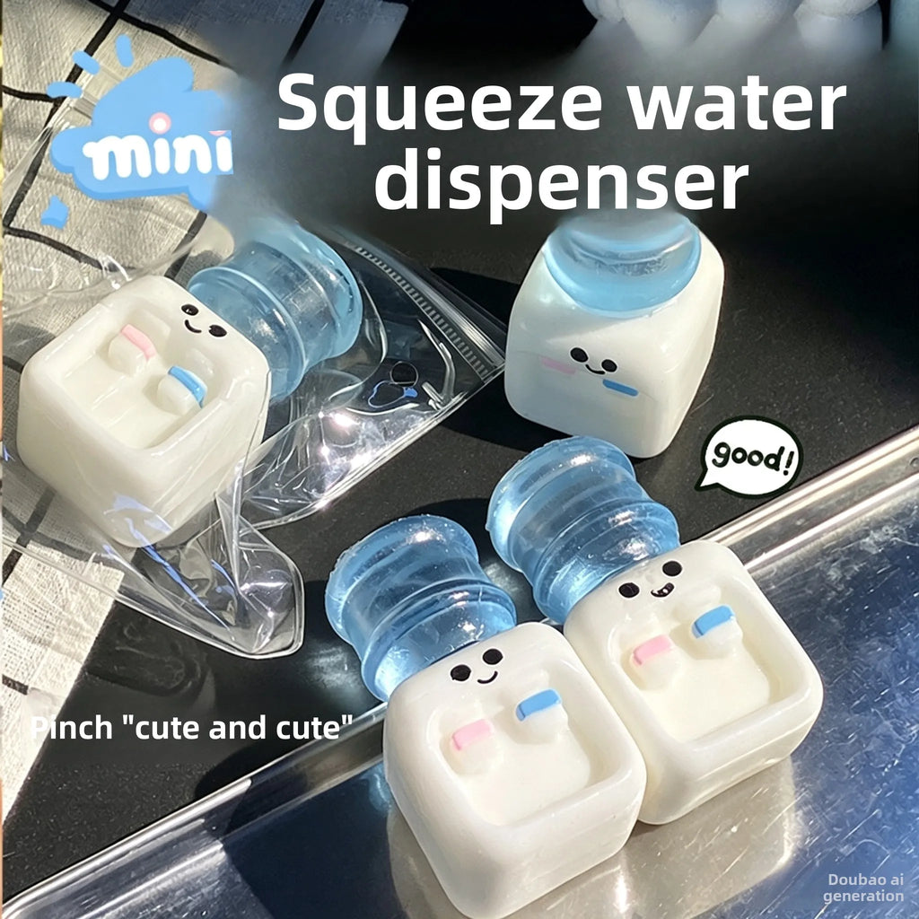 Squishy Water Dispenser Squeeze Toy Funny Stress Relief Decompression Fidget Toy for Adults and Friends Squeeze Anti Stress Toy