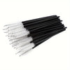 50pcs disposable eyelash brush, grafting eyelash, portable eyelash curler, eyelash comb, colored brush, eyelash full makeup brus