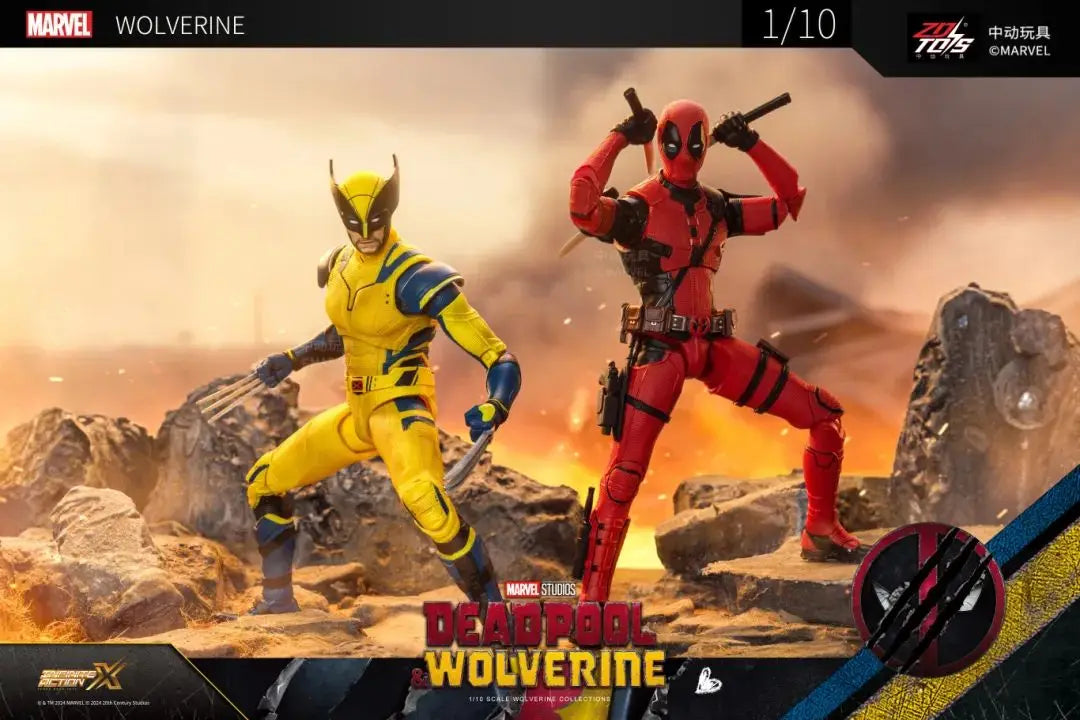 ZD Toys Deadpool & Wolverine Action Figure Deadpool 3 Movie Figure Toy Deadpool & Friend Collection Mode Statue Christmas Toys