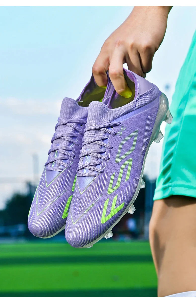 New Men Soccer Shoes Futsal Cleats High-quality Non-Slip Indoor Football Boots Sneakers Match Grass Hot-selling High-top Outdoor