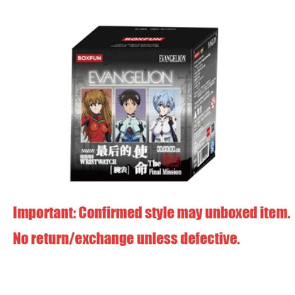 Original BANDAI NEON GENESIS EVANGELION Time Completion Plan Series Watch Blind Box Anime Character Model Toys Gifts