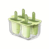 1Pc Easy-Release Popsicle Maker Leak-Proof Lid, Freezer Safe for Juice & Fruit, Makes 4 Homemade Popsicles, Popsicle Molds