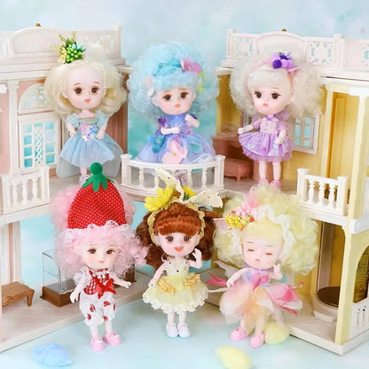 ICY DBS 1/8 BJD Dream Fairy Dudu Doll with Mechanical Makeup Clothing and Shoes—16 cm SD Anime Style