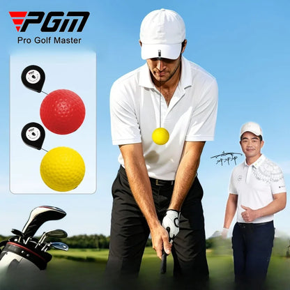 PGM Golf Head Training Ball Stability Improves Hitting Accuracy and Prevents Lateral Movement. Beginner's Trainer JZQ041