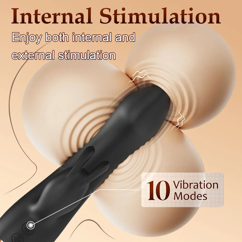 Powerful  Rabbit Vibrator for Women Clitoris Stimulate Massage Plug G Spot Vagina Female Masturbator Sex Toys for Adult 18