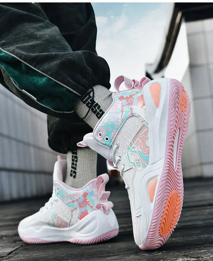 Men Basketball Shoes Trainer Unisex Breathable Athletic Sneakers Light Non-slip High Quality Unisex Outdoor Women Sports Shoes