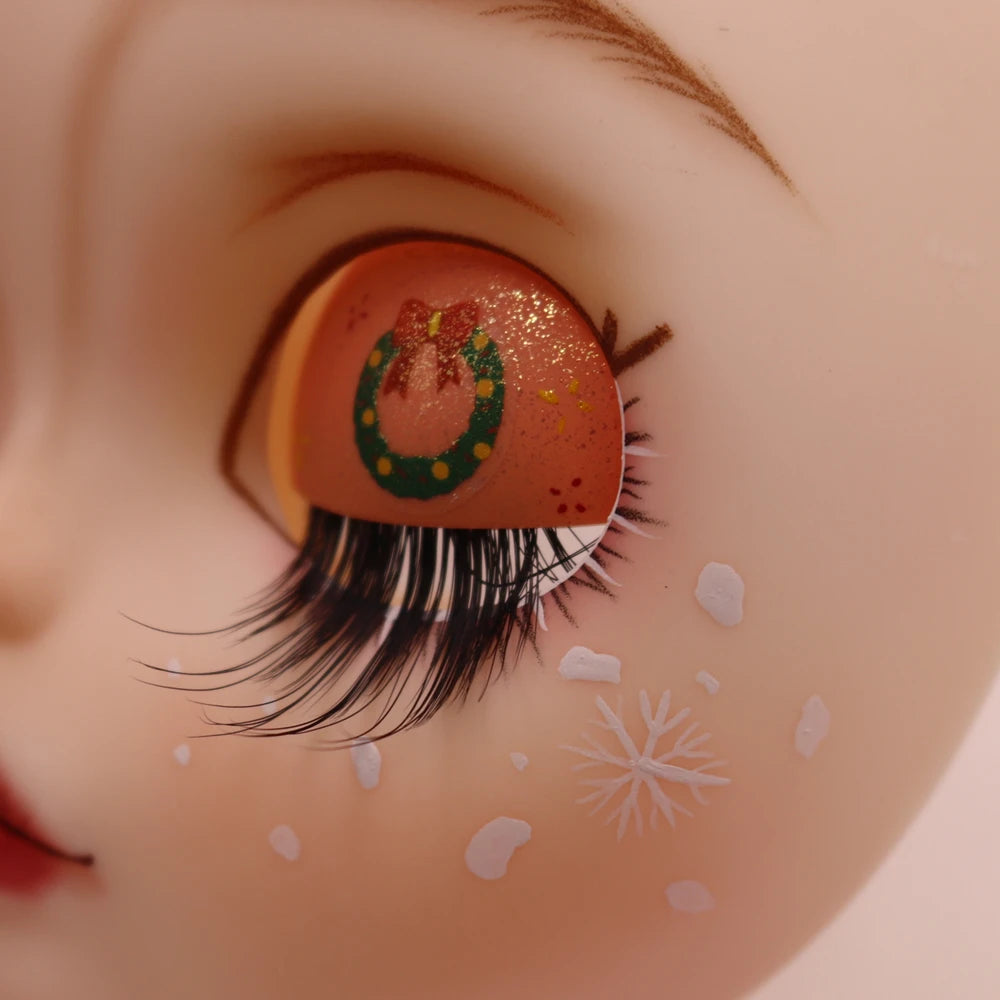 ICY DBS Blyth Baby Face DIY Matte Face Hand Painted Makeup Backplate and Screws