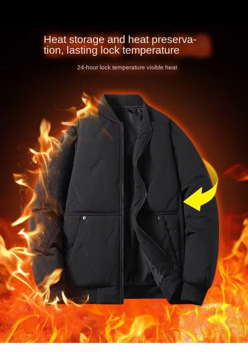 Men's Casual Zip-Up Baseball Jacket