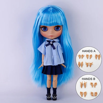 ICY DBS Blyth Doll BJD Joint Body tan Skin Matte Face New face Set Doll 1/6 30cm Gift Anime SD