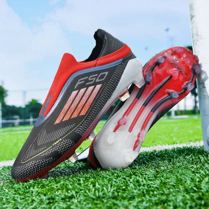 New Men Soccer Shoes Match Football Boots Sport Boys Adult Long Spikes Training Outdoor Cleats Breathable Non Slip Comfortable