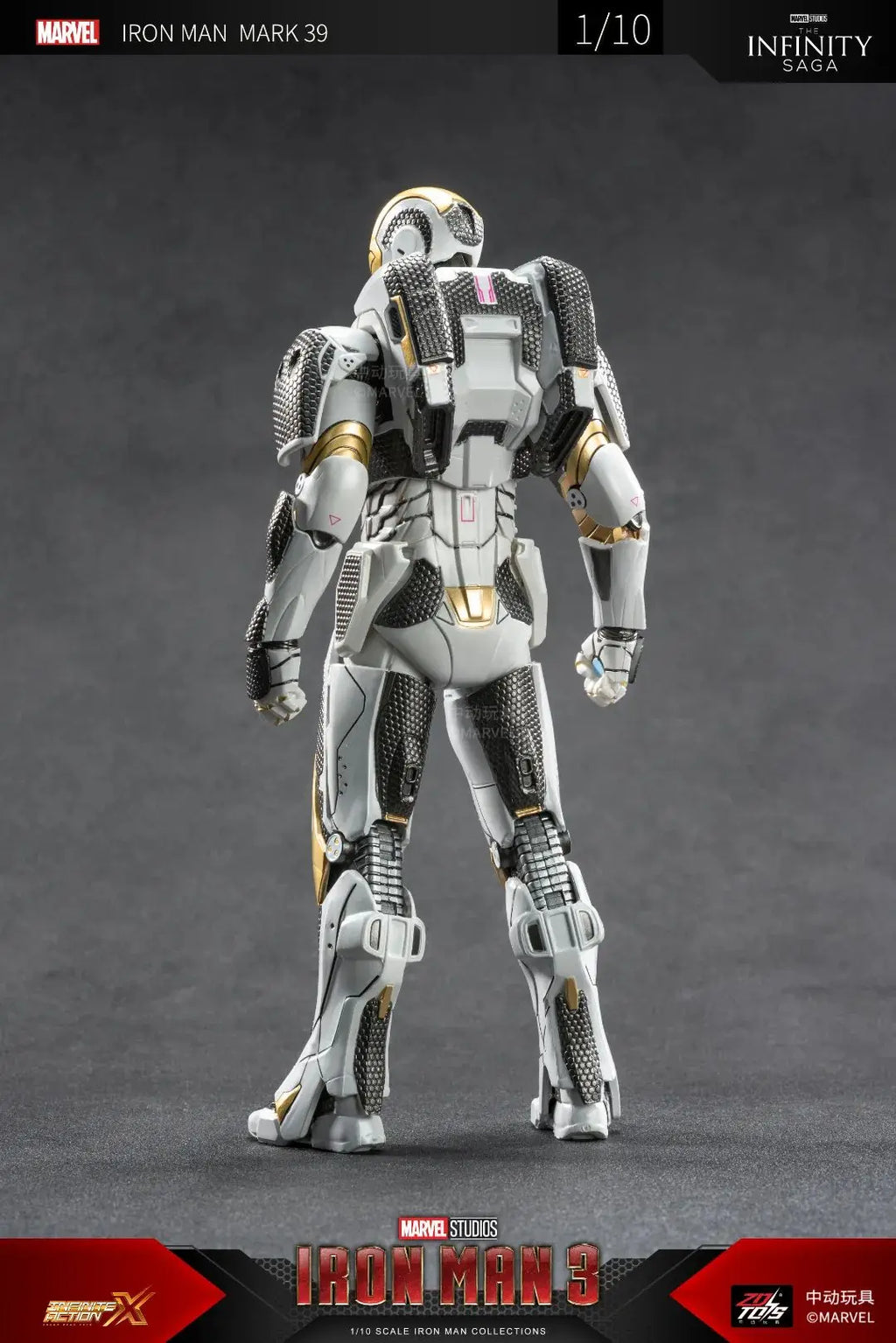 ZD Toys 1/10 Iron Man Figurines MK30 Iron Patriot Blacklash Figures MK33 MK39 MK17 MK21Action Movie Model Adult Collect Gift