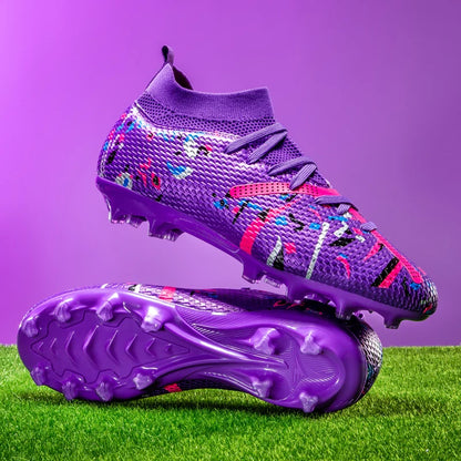 New Men Football Boots Match Sneakers Soccer Shoes Non-Slip Professional Training Shoes Grass Outdoor Sport Ultralight Unisex