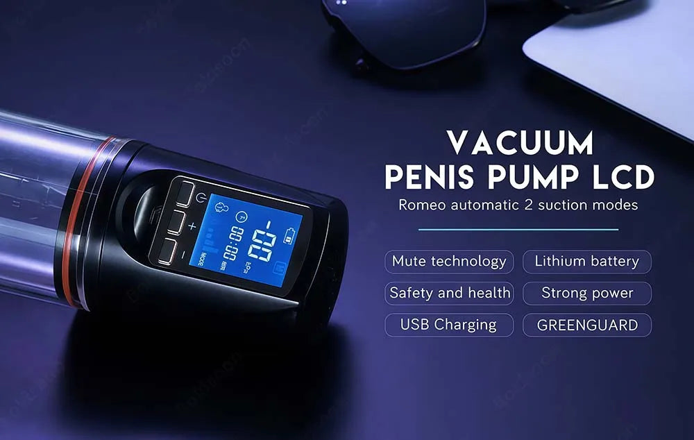 Automatic Electric Penis Pump Male Vacuum Suction Massager Delay Enlargement Glans Blowjob Masturbation Adult Sex Toys for Men