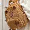 Capybara Plush Backpack Kawaii Fashion Plushie Doll Fur Pendant Children's Shoulder Bag Mini Knapsack Bags Gifts For Girlfriend