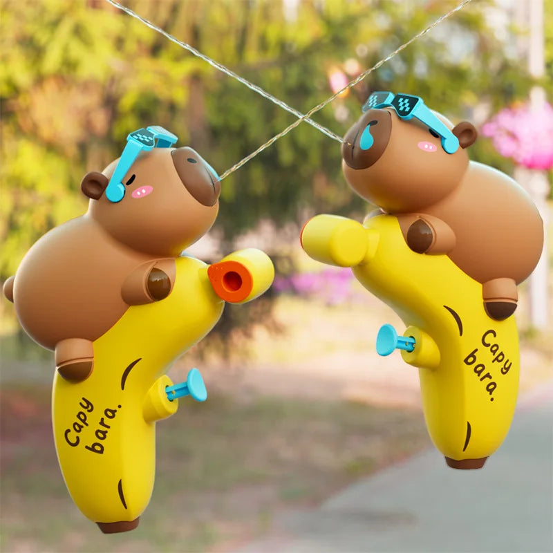 Funny Capybara Plastic Water Gun Gags Practical Jokes Water Toys Cute Capybara Outdoor Games Swimming Pool Squirt Water Toys