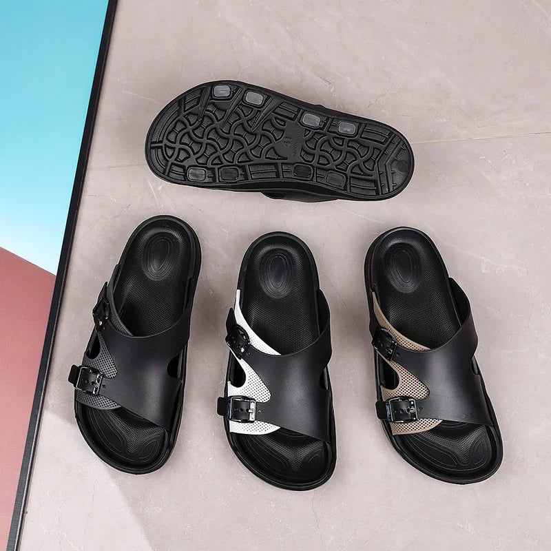 Summer Men Casual Sandals Outdoor Climbing Classic Roman Leather Beach Comfortable Trekking Hiking Fishing Fashion Slippers
