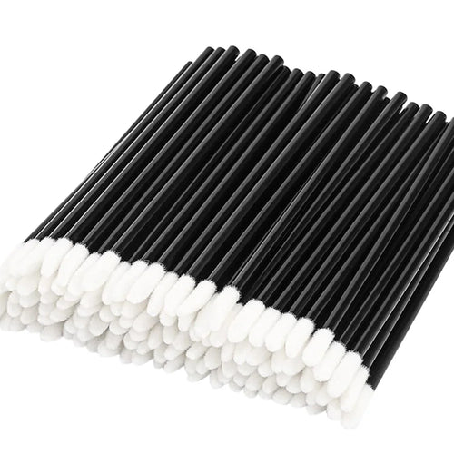 100PCS Lip Brushes Makeup Brush Eyelashes Extension Applicator Lipstick Wands Set For Woman Cosmetic Colourful Make Up Tools