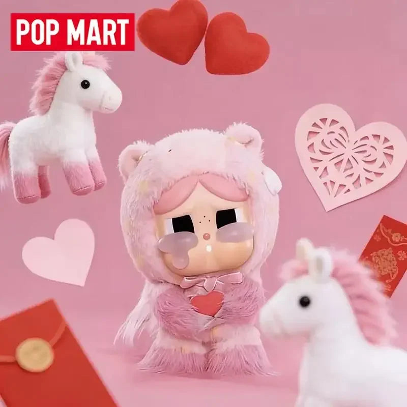 POP MART LABUBU Have A Good Run Series Vinyl Plush Pendant Trendy Blind Box Toys Mystery Box Guess Action Figure Surprise