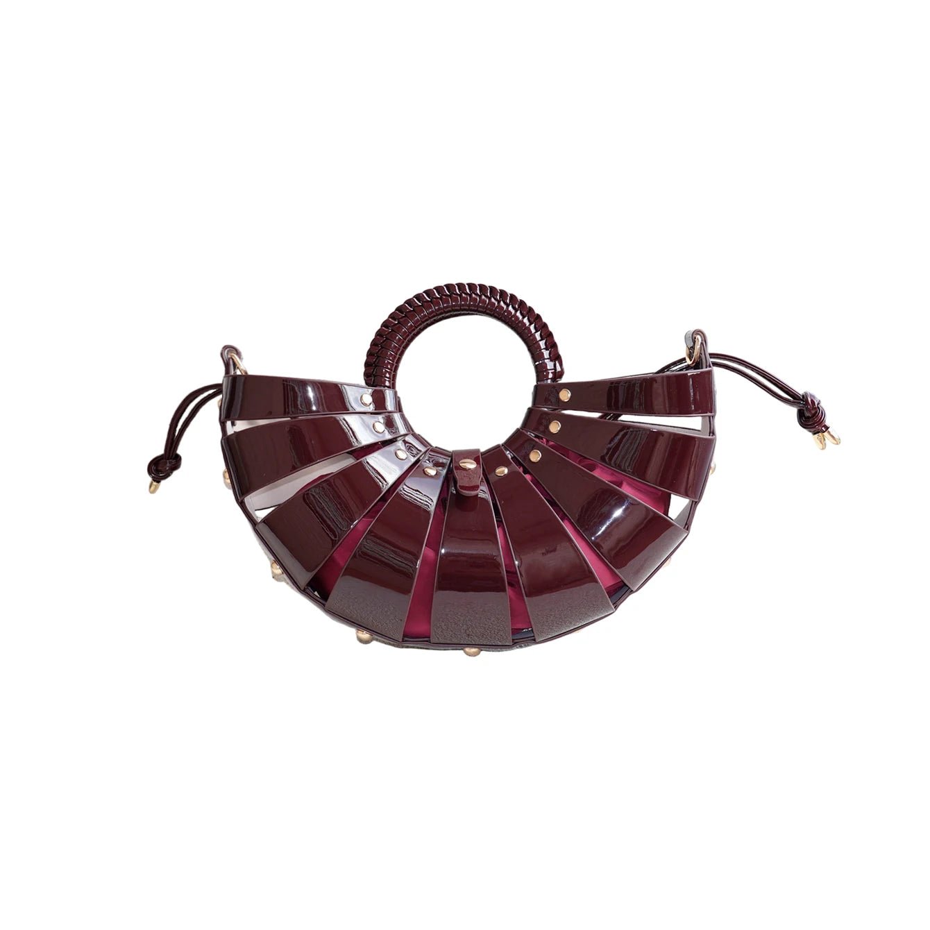 Women's PU Leather Round Handbag – Large Capacity Retro Tote, 6 Colors - TRYSHOPPY