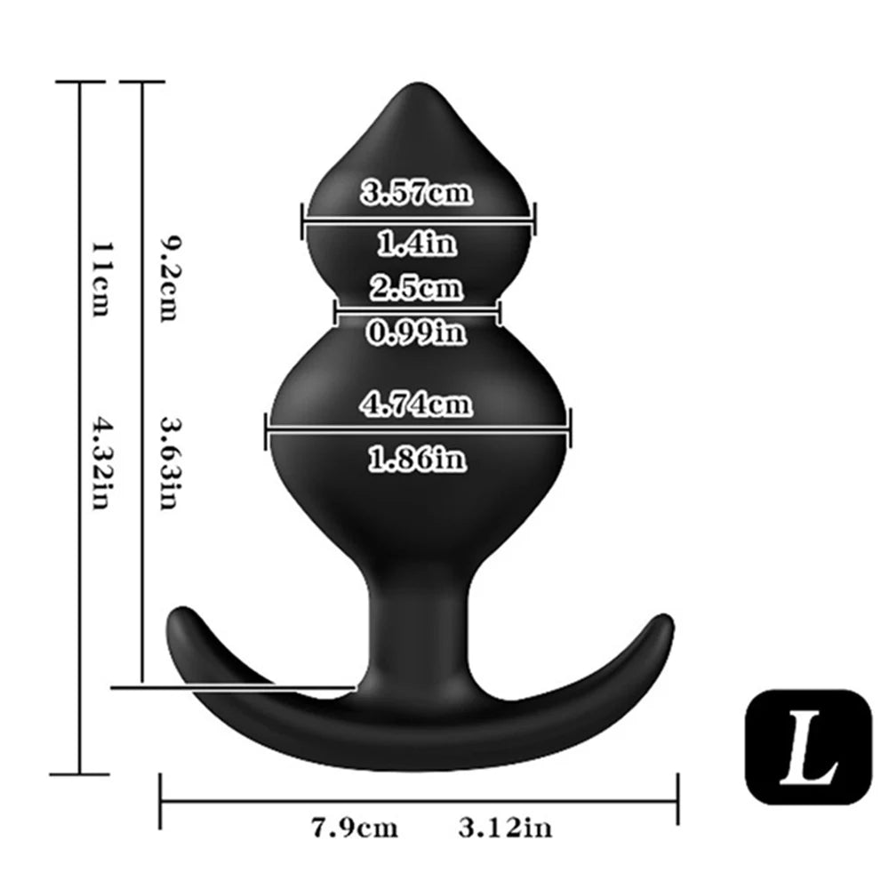 Wearable Anal Plugs With Steel Anal Beads Vaginal Balls Anal Stimulation Pull Bead Dildo Buttplug Adult Sex Toy 18+