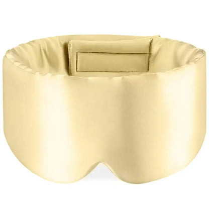 Silk Sleep Mask Soft Pressureless Sleeping Mask 100% Mulberry Silk for Eye Skin Anti Wrinkles Adjustable Wide Velcro Ear Cover