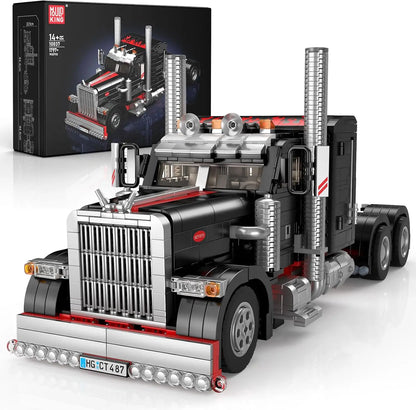 Mould King 10037 Technik American Truck Construction Kit - 1797 Pieces Truck Model Clamping Blocks for Adults