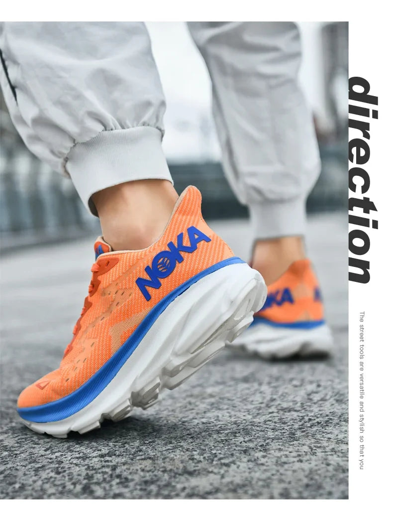 Men's Running Shoes Luxury Shoes Trainer Race Jogging Cushioning Outdoor Breathable Couple Non-Slip Sneakers Mesh Off-road Shoes