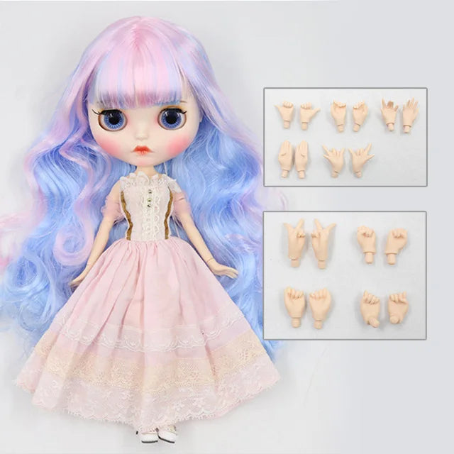 ICY DBS Blyth Doll 1/6 toy bjd matte face customized face joint body custom doll 30cm girls gift anime