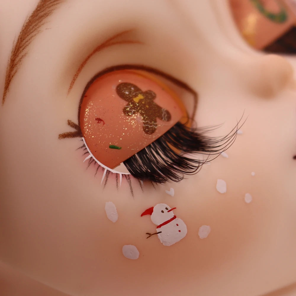 ICY DBS Blyth Baby Face DIY Matte Face Hand Painted Makeup Backplate and Screws