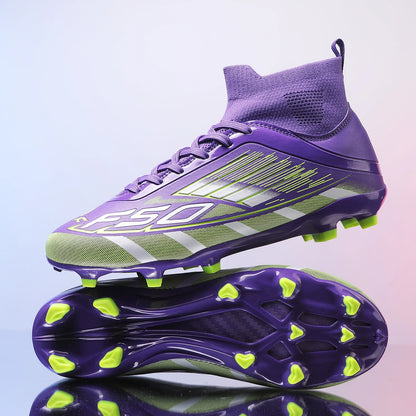 New Men Football Boots TF/FG Boys Non-Slip Soccer Shoes Unisex Ankle Match Sports Shoes Professional Comfortable Sneakers