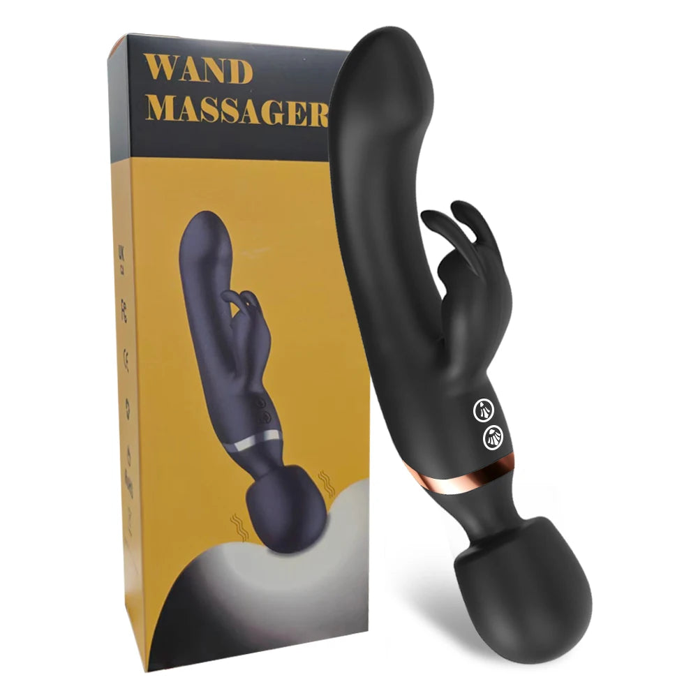 Powerful  Rabbit Vibrator for Women Clitoris Stimulate Massage Plug G Spot Vagina Female Masturbator Sex Toys for Adult 18