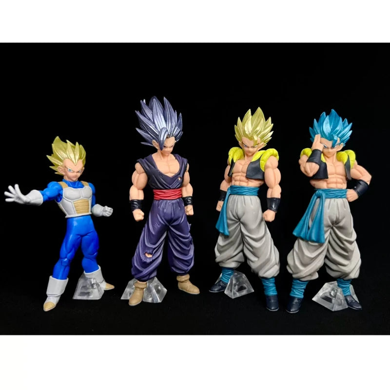 Bandai Gashapon Capsule Toys Dragon Ball Super Vegeta Gohan Gogeta Saiyan Series Anime Figure Doll Model Gifts Toys