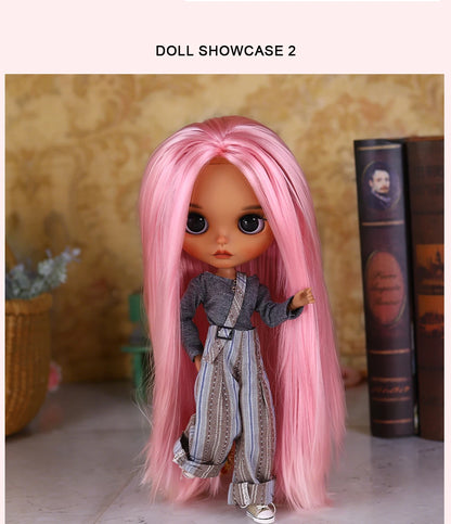 ICY DBS Blyth 1/6 Doll Set tan Skin Long Eyelashes Sleepy Eyes BJD Doll Set SD