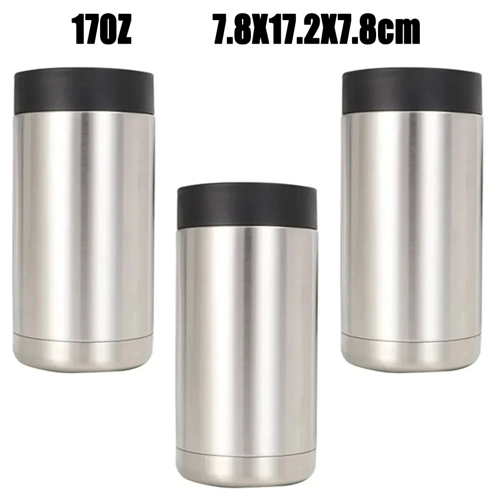 Stainless Steel Wine Bottle Refrigerator Can Double Wall Vacuum Insulated Beer Bottle Cooler Coke Refrigerator Can Bar Accessori