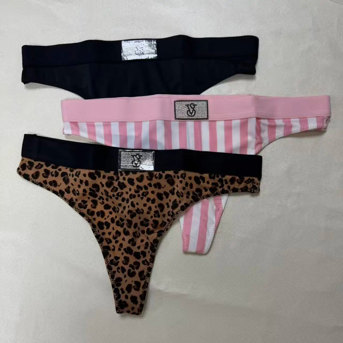 Victoria Secret Hot Sexy Lingerie Shine Script Thong Panty Women Underwear G String Trending