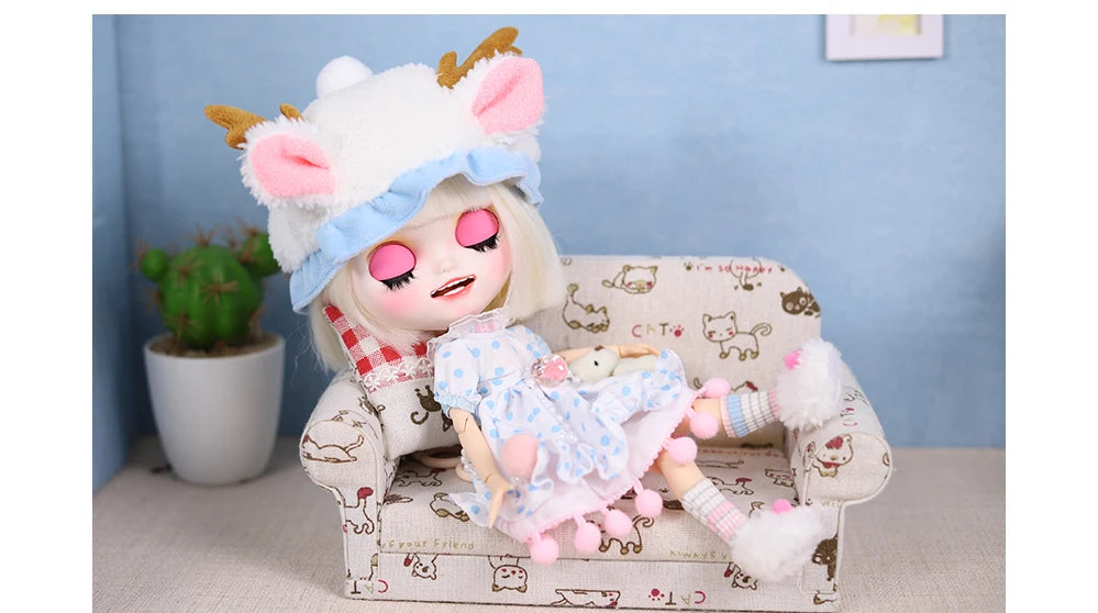 ICY DBS Blyth Doll 1/6 Clothing Joint Body Princess Dress Casual Clothing Toy Gift