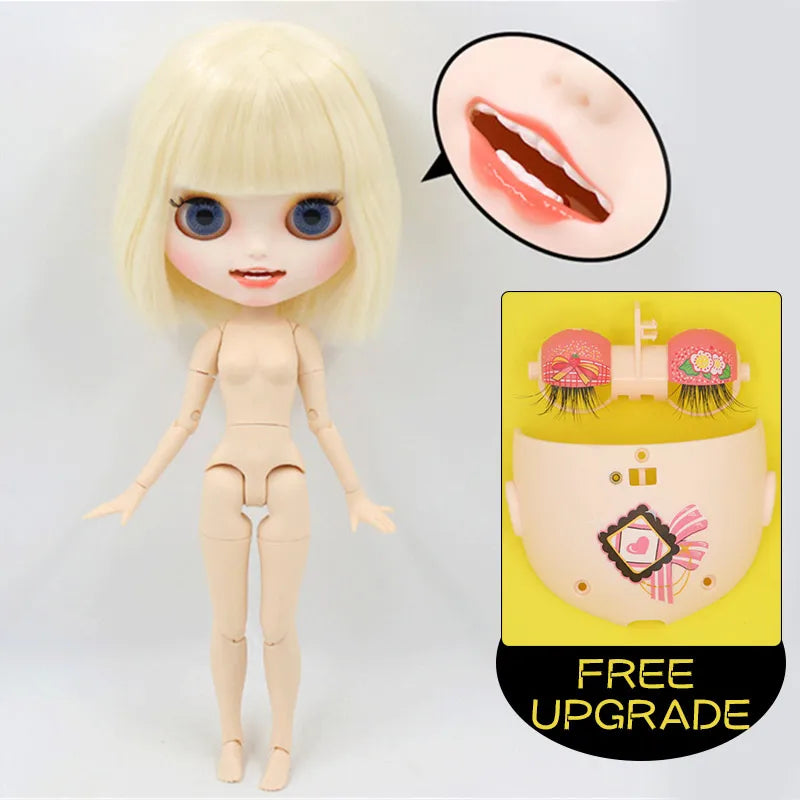 ICY DBS Blyth Doll 1/6 bjd ob24 toy joint body white skin custom doll customized face matte face 30cm toy girls gift