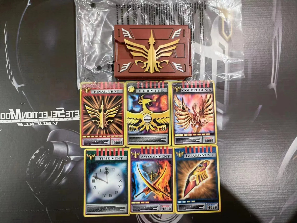 Original Bandai Kamen Rider Ryuki Csm Belt V Buckle Dragvisor Box Insert Card Ryuga Ouja Anime Collect ID Card Pack Boy'S Gift