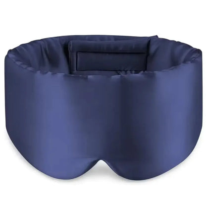 Silk Sleep Mask Soft Pressureless Sleeping Mask 100% Mulberry Silk for Eye Skin Anti Wrinkles Adjustable Wide Velcro Ear Cover