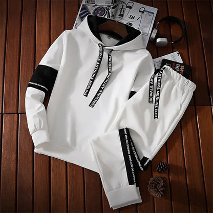 Men's Letter Print Pullover Hoodie