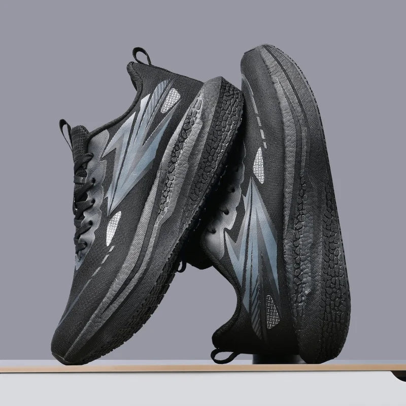 Men's Running Shoes Jogging Cushioning Mesh Outdoor Couple Trainer Race Breathable Sneakers Non-Slip Carbon Board Off-road Shoes