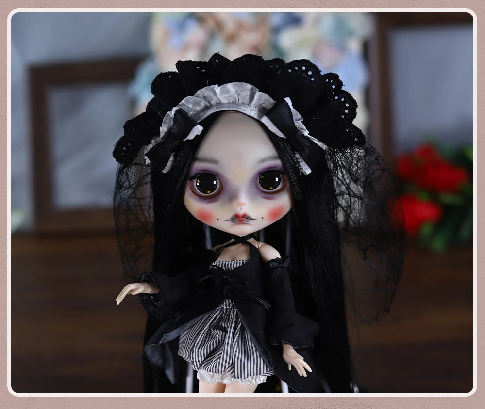 ICY DBS Blyth 1/6 Doll Hand drawn Set Zombie Set Long Eyelash Sleeping Eye Doll Set SD