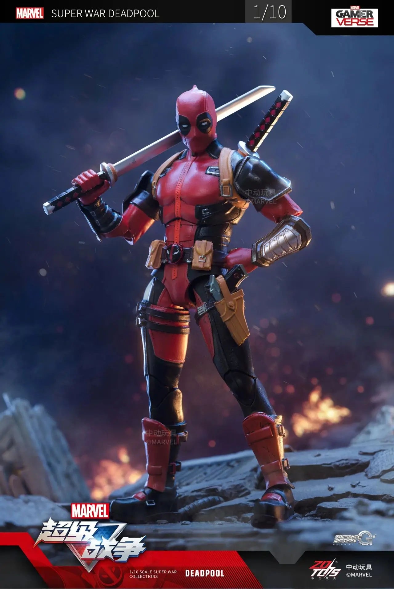 ZD Toys Deadpool & Wolverine Action figures Deadpool Boxed Wolverine  Collection Adult Action Figures Kids Toy