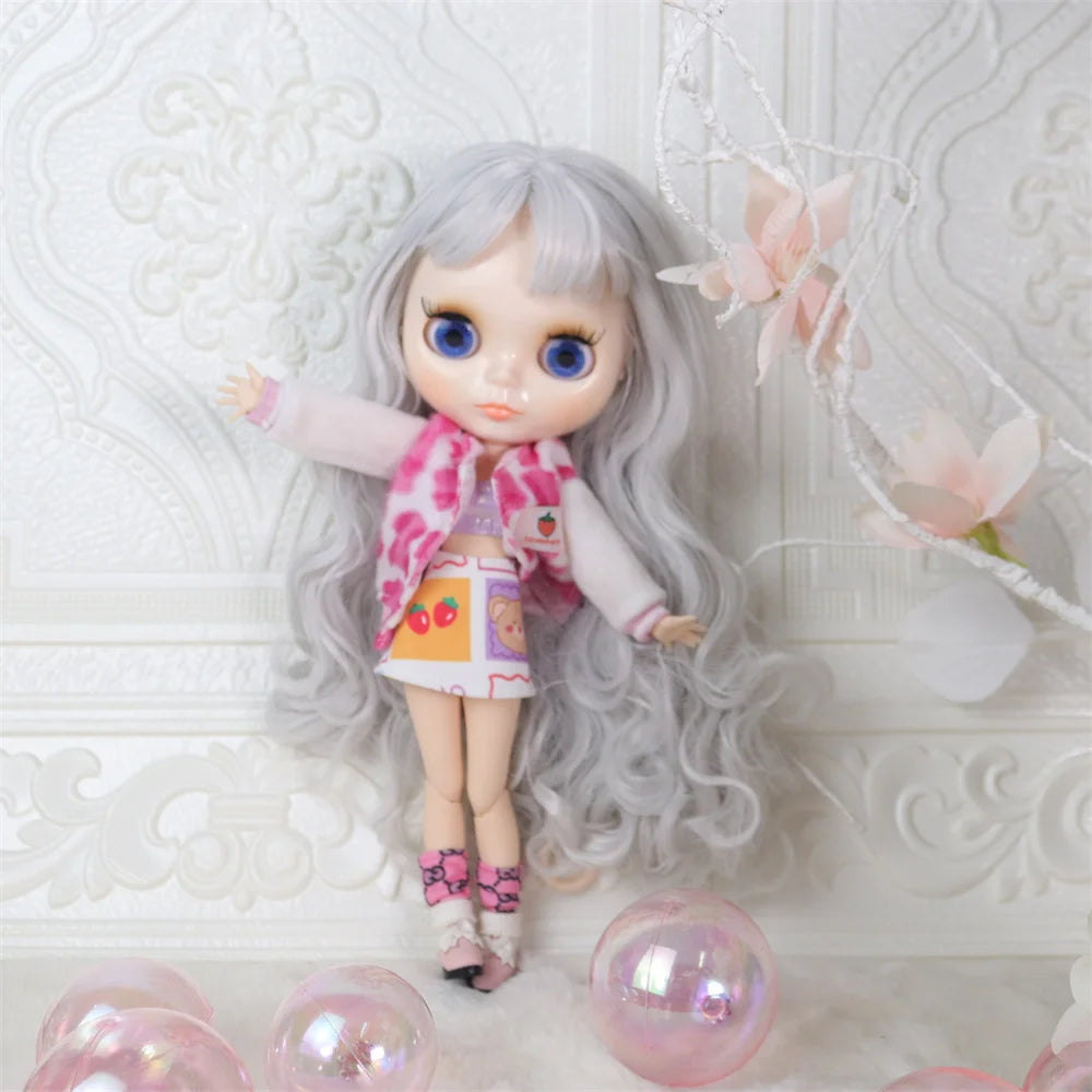 ICY DBS Blyth doll White Skin Glossy face Matte face Joint body with hand set A&B 1/6 bjd suitable diy makeup Special price