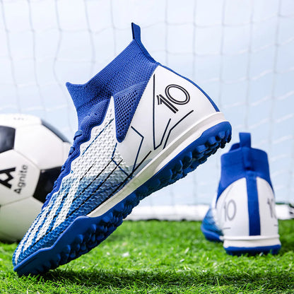New competition-level football shoes, universal for men and women, professional game training sports shoes, short studs, crushed