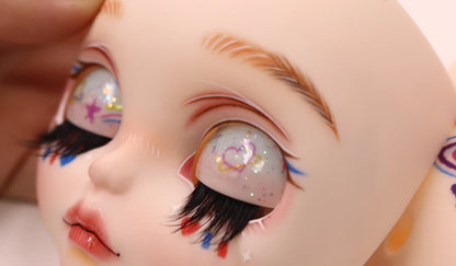 ICY DBS Blyth Baby Face DIY Matte Face Hand Painted Makeup Backplate and Screws