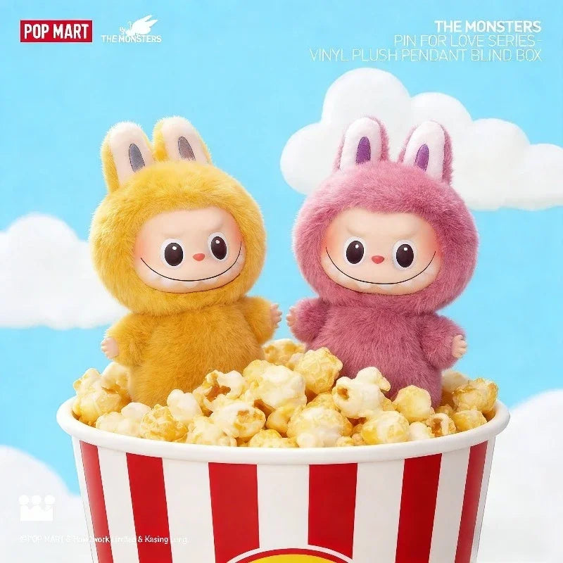 POP MART LABUBU V4 (A-Z) The Monsters Pin for Love Series Blind Box Anime Action Figure Surprise Gift